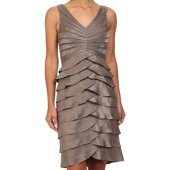 ADRIANNA PAPELL Shutter Pleat Dress NWOT - Picture 1 of 9